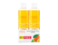VLCC Dandruff Care & Control Shampoo - B1G1 - 350ml X 2 (700ml) | Anti-Dandruff Shampoo | Scalp Health, Deep Scalp Cleaning | With Orange & Lemon Oil.