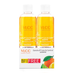 VLCC Dandruff Care & Control Shampoo - B1G1 - 350ml X 2 (700ml) | Anti-Dandruff Shampoo | Scalp Health, Deep Scalp Cleaning | With Orange & Lemon Oil.