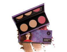 SUGAR Cosmetics Contour De Force Face Palette for Makeup | Includes Matte Bronzer, Highlighter & Blush | Makeup Palette with Built-in Mirror | 12.5gm - 02 Vivid Victory