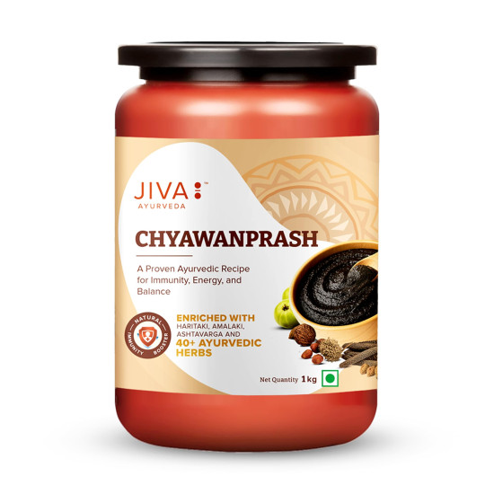 Jiva Chyawanprash | Goodness of Ayurveda | 100% Pure & Natural & Rich in Vitamin-C | Natural Rejuvinator & Immunity Booster | For Men & Women 1kg (Pack of 1)