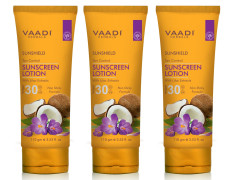 Vaadi Herbals Sunscreen Lotion SPF-30, 110g (Pack of 3)