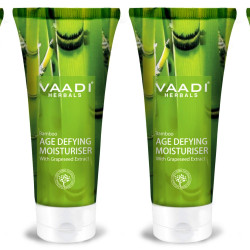 Vaadi Herbals Bamboo Age Defying Moisturizer, 60g (Pack of 4)