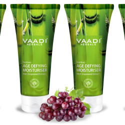 Vaadi Herbals Bamboo Age Defying Moisturizer, 60g (Pack of 4)