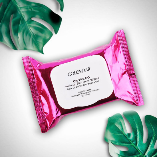 Colorbar Remover Wipes, 30 Wipes (150mmx200mm) | Enriched with Aloe vera, Chamomile, & Glycerin | Suitable for All Skin Type.