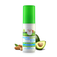 Mamaearth Nourishing Baby Hair Oil with Almond & Avocado, Clear, Coconut, 100 ml Mamaearth Nourishing Baby Hair Oil with Almond & Avocado, Clear, Coconut, 100 ml
