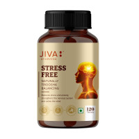 Jiva Ayurvedic Stress Free Tablets (120 Tablets) | Ashwagandha, Brahmi & Shankhpushpi | Anxiety & Stress Relief | Deep Sleep & Calm Mind | Strengthens Nervous System | Non-Habit Forming - Pack of 1