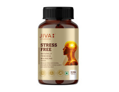 Jiva Ayurvedic Stress Free Tablets (120 Tablets) | Ashwagandha, Brahmi & Shankhpushpi | Anxiety & Stress Relief | Deep Sleep & Calm Mind | Strengthens Nervous System | Non-Habit Forming - Pack of 1