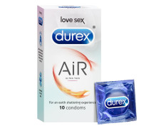 Durex Air Condoms for Men - 10 Count | Suitable for use with lubes & toys