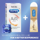 Durex Air Condoms for Men - 10 Count | Suitable for use with lubes & toys