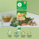 A TATA Product - Organic India Tulsi Green Tea Lemon Ginger - 25 Teabags, Herbal Blend with Green-Tea, Tulsi, Lemon & Ginger, Supports Digestion, Refreshing Taste, Natural Ingredients
