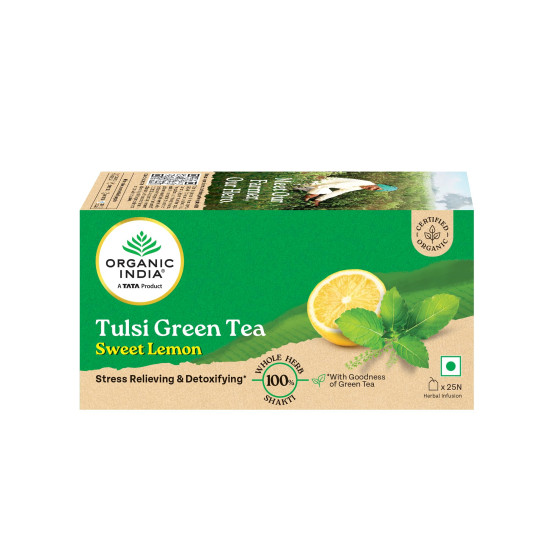 Organic India Tulsi Sweet Lemon 25 Tea Bags
