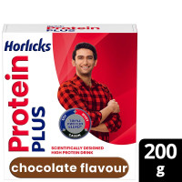 Horlicks Protein Plus Chocolate Carton, 200 g - Triple Protein Blend Horlicks Protein Plus Chocolate Carton, 200 g - Triple Protein Blend