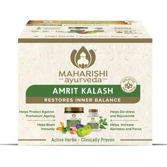 Maharishi Ayurveda Amrit Kalash | 600g Nectar + 60 Tablets | 30 Day Pack