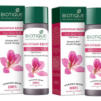 Biotique Mountain Ebony Vitalizing Serum | Prevents Hair Fall & Soothes Scalp| Promotes Hair Growth | 100% Botanical Extracts | Suitable for All Skin Types | 120ml (Pack of 2)