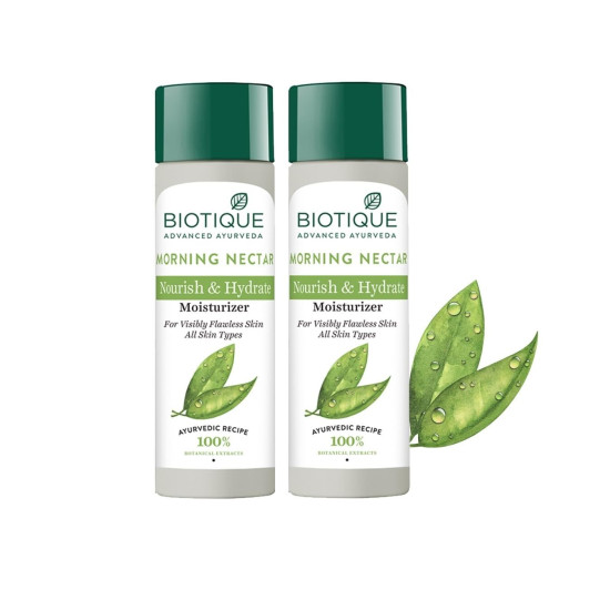 Biotique Bio Morning Nectar Lotion for All Skin Types, 120ml (Pack of 2)