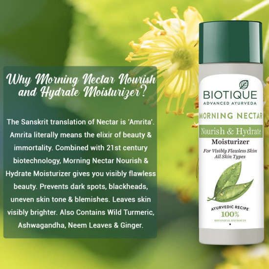 Biotique Bio Morning Nectar Lotion for All Skin Types, 120ml (Pack of 2)