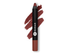 SUGAR Cosmetics Matte as Hell Crayon Lipsticks for Women | Lasts Up To 8+ Hours | Lip Crayon with Sharpener | 2.8gm - 17 Brandy Harrington