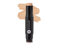 SUGAR Cosmetics Ace Of Face Foundation Stick With In-Built Brush | Lasts 24Hrs | Waterproof & Full Coverage | Panstick | 12Gm - 30 Chococcino (Medium, Warm Undertone) - Matte, All Skin Type