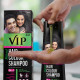 VIP HAIR COLOUR SHAMPOO 180ml Black for Men & Women | Alternate to Hair Dye | Salon Like Hair Color | Instant Beard Color - 100% Grey Hair Coverage