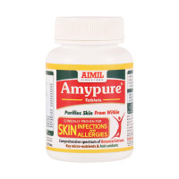 AIMIL Amypure Tablets - 100 Tablets | Ayurvedic Blood Purifier | For Bacterial & Fungal Skin Infections and Allergies