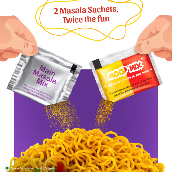 Sunfeast YiPPee! Mood Masala, Instant Noodles (Pack of 4), 270g​ / 280g (Weight May Vary)