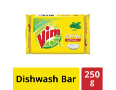 Vim Dishwash Anti Smell Bar, Pudina, Removes Tough Food Smells From Utensils 250 g