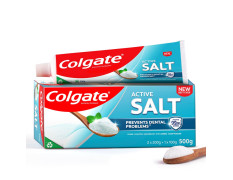 Colgate Active Salt Toothpaste, Germ Fighting Toothpaste for Healthy Gums and Teeth, 500gm (200g X 2 and 100g X 1)