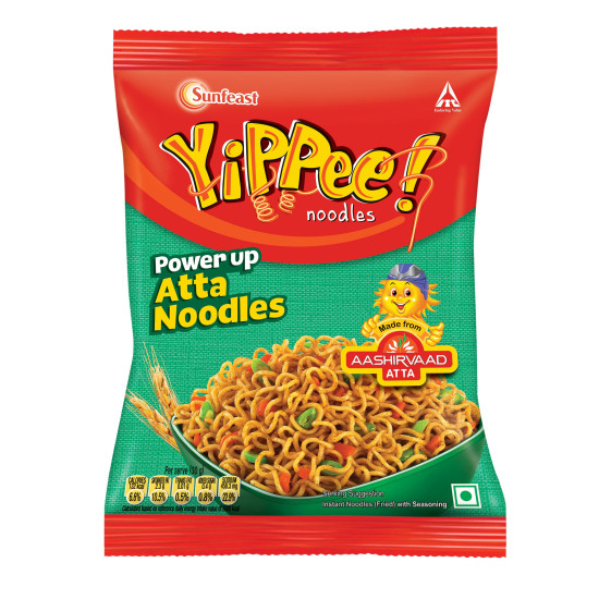 Sunfeast YiPPee! Power Up Atta Noodles, Instant Noodles (Single Pack), 70g​