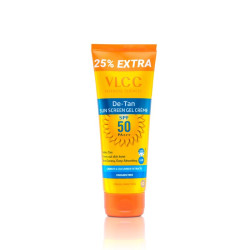 VLCC De-Tan SPF 50 PA+++ Sunscreen Gel Crème - Enhance Glow & Sun Protection