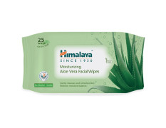 Himalaya Moisturising Aloe Vera Facial Wipes, 25 Count