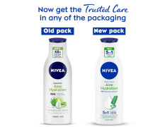 NIVEA Aloe Hydration Body Lotion 200 ml| 48 H Moisturization | Refreshing Hydration | Non Sticky Feel | With Goodness of Aloe Vera For Instant Hydration In Summer | For Men & Women
