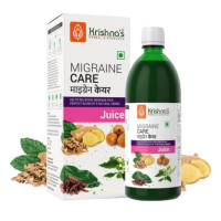 KRISHNA'S HERBAL & AYURVEDA Migraine Care Juice - 500 ml | (Pack of 1) | Natural Migraine Reliever | Perfect Blend of Sonth, Pippali, Ajmod & 6 other herbs