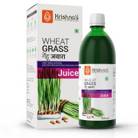 Krishna's Wheatgrass Juice - 1000 ML | Wheat Grass juice 9th day picked wheatgrass leaves | Pure, Natural and Ayurvedic Juice