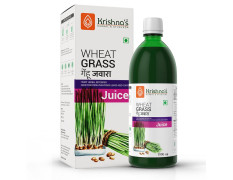 Krishna's Wheatgrass Juice - 1000 ML | Wheat Grass juice 9th day picked wheatgrass leaves | Pure, Natural and Ayurvedic Juice
