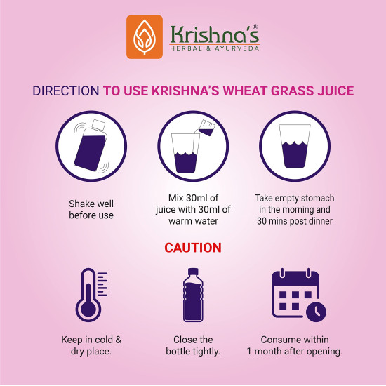 Krishna's Wheatgrass Juice - 1000 ML | Wheat Grass juice 9th day picked wheatgrass leaves | Pure, Natural and Ayurvedic Juice Krishna's Wheatgrass Juice - 1000 ML | Wheat Grass juice 9th day picked wheatgrass leaves | Pure, Natural and Ayurvedic Juice