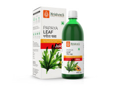 Krishna's Papaya Leaf Juice - 500 ml | Fresh Papaya Leaves| Helps to boost platelets count