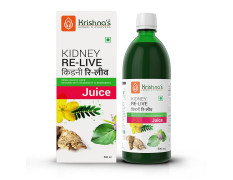 Krishna's Kidney Re-Live Juice - 500 ml (Pack of 1) For healthy kidneys | Enriched with 23 herbs like Pashanbhed, Pushkarmool, Kaunch Beej, Arjun Chaal, Gokhru | Sugar free Juice with No Added Color or Flavour