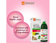Krishna's Kidney Re-Live Juice - 500 ml (Pack of 1) For healthy kidneys | Enriched with 23 herbs like Pashanbhed, Pushkarmool, Kaunch Beej, Arjun Chaal, Gokhru | Sugar free Juice with No Added Color or Flavour