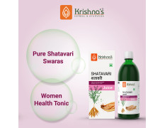 Krishna's Shatavari Juice 500 ml | Helps in Strength and Lactation in women | Rejuvenative for Vata and Pitta