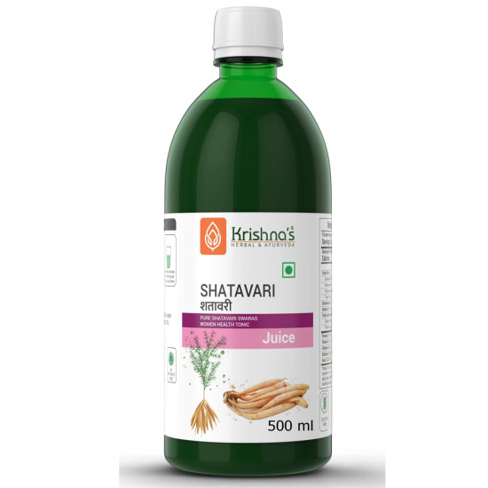 Krishna's Shatavari Juice 500 ml | Helps in Strength and Lactation in women | Rejuvenative for Vata and Pitta