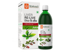 Krishna's Liver Re-Live Juice 500 ml | Healthy Liver | Natural rejuvenator | Strengthens the digestive system | Goodness of 11 powerful herbs like Makoy, Harshringar, Daru Haridra | Sugar free Juice