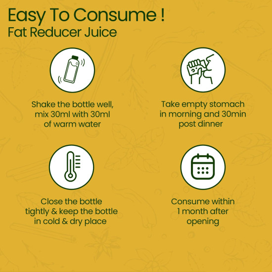 KRISHNA'S HERBAL & AYURVEDA Fat Reducer Juice - 1000 ml | (Pack of 1) | 12 Powerful herbs for Weight Management | Amla, Harad, Daru Haridra, Sunn Hemp | Aids Metabolism and Digestion KRISHNA'S HERBAL & AYURVEDA Fat Reducer Juice - 1000 ml | (Pack of 1) | 12 Powerful herbs for Weight Management | Amla, Harad, Daru Haridra, Sunn Hemp | Aids Metabolism and Digestion