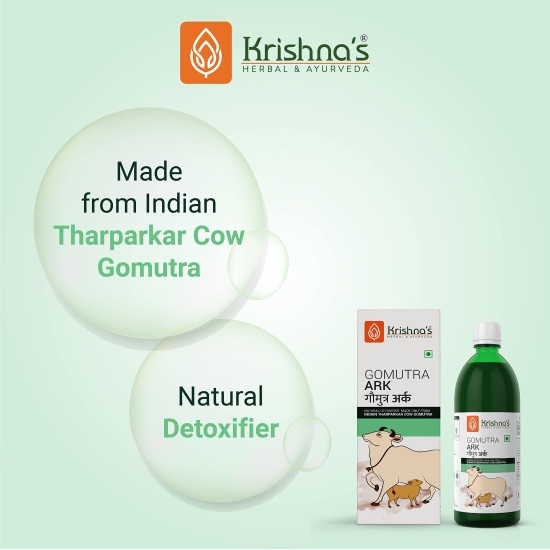 KRISHNA'S HERBAL & AYURVEDA Desi Cow Gomutra Ark 1000 Ml Liquid| Natural Detoxifier | 100% Pure & Natural Go Ark | Indian Tharparakar Gomutra | Sugar Free With No Added Color Or Flavour - (Pack Of 1) KRISHNA'S HERBAL & AYURVEDA Desi Cow Gomutra Ark 1000 Ml Liquid| Natural Detoxifier | 100% Pure & Natural Go Ark | Indian Tharparakar Gomutra | Sugar Free With No Added Color Or Flavour - (Pack Of 1)