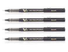 Pilot 019577 Hi-Tecpoint V7 Pen (Black - Pack of 4)
