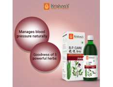 Krishna’s BP Care Juice - 500 ml | Ayurvedic way to manage Blood pressure & Cholesterol Level with Sarpgandha, Shankhpishi & 4 natural herbs