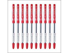 Cello Technotip Ball Pen - Pack of 10 (Red)