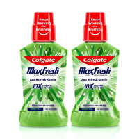 Colgate Plax Fresh Tea Mouthwash, 0% Alcohol - 250 ml (Pack of 2) - Natural Tea Extracts