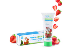 Mamaearth 100% Natural Berry Blast Kids Toothpaste, Oral Care, 50 Gm, Fluoride Free, Sls Free, No Artificial Flavours, Best For Baby