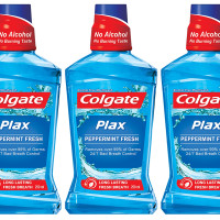 Colgate Plax Mouthwash - 250 ml (Pepper Mint, Buy 2 Get 1 Free) - Long-lasting Fresh Breath
