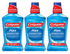 Colgate Plax Mouthwash - 250 ml (Pepper Mint, Buy 2 Get 1 Free) - Long-lasting Fresh Breath
